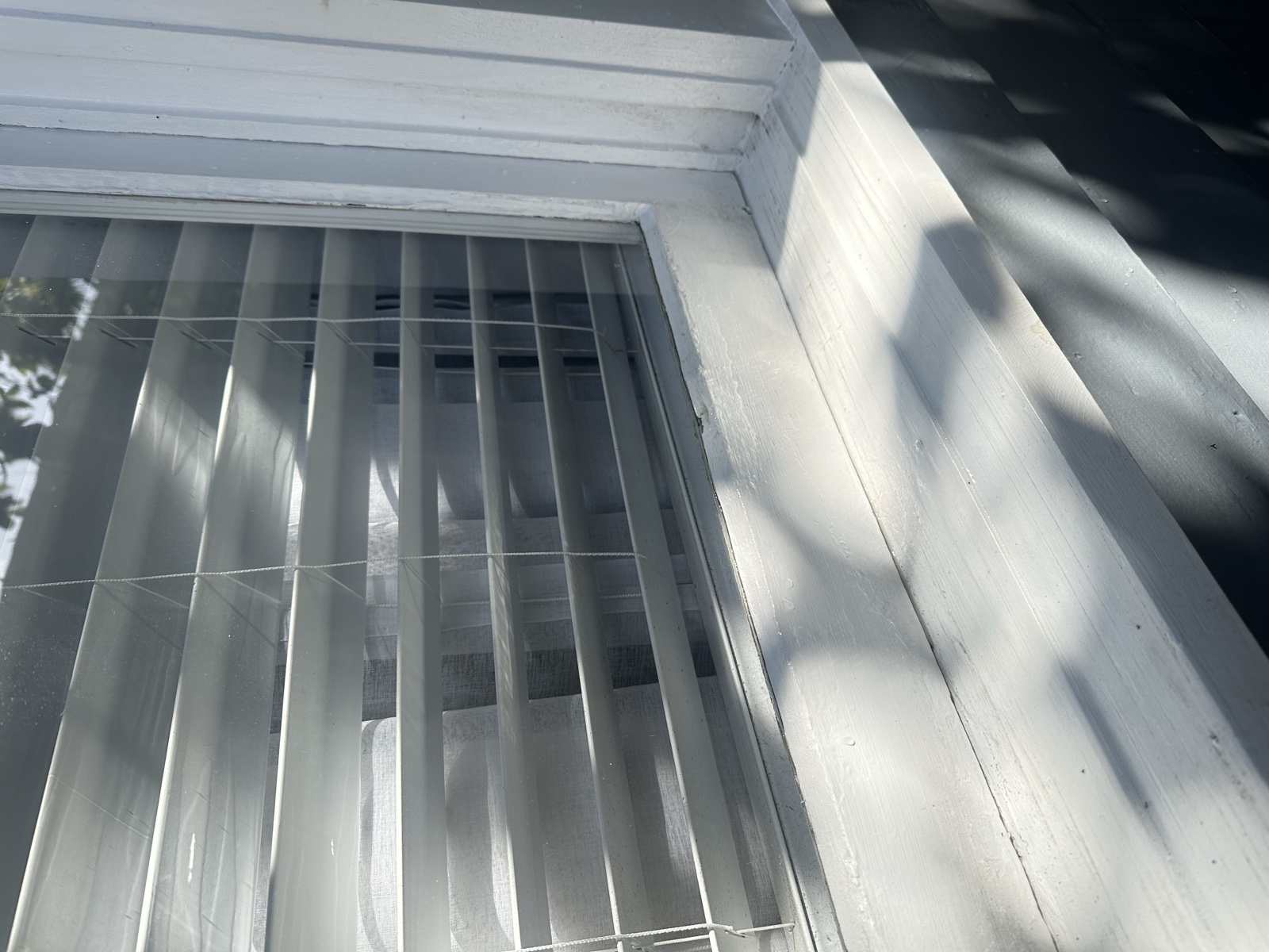 Window sill and track clean after detail